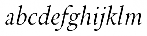 Brigade Light Italic Font LOWERCASE