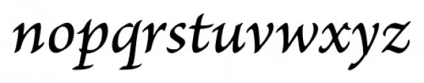 Brioso® Pro Caption Medium Italic Font LOWERCASE