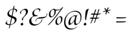 Brioso® Pro Display Medium Italic Font OTHER CHARS