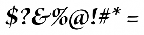Brioso® Pro Subhead Bold Italic Font OTHER CHARS
