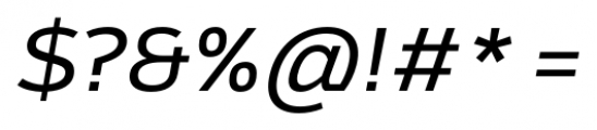 Brisko Sans Regular Italic Font OTHER CHARS
