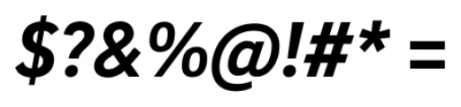 Brix Sans Bold Italic Font OTHER CHARS