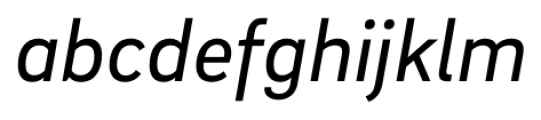 Brix Sans Regular Italic Font LOWERCASE