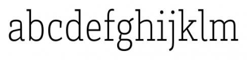 Brix Slab Condensed ExtraLight Font LOWERCASE