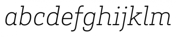 Brix Slab ExtraLight Italic Font LOWERCASE
