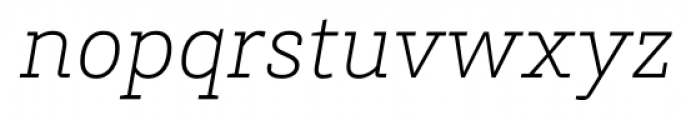 Brix Slab ExtraLight Italic Font LOWERCASE