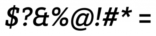 Brix Slab Medium Italic Font OTHER CHARS