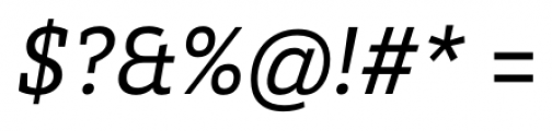 Brix Slab Regular Italic Font OTHER CHARS
