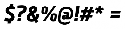 Brokman ExtraBold Italic Font OTHER CHARS
