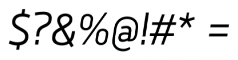 Brokman Italic Font OTHER CHARS