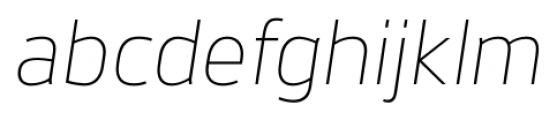 Brokman Light Italic Font LOWERCASE