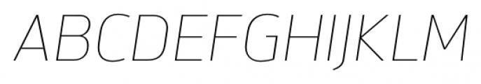 Brokman Thin Italic Font UPPERCASE