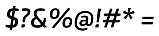 Bronkoh Semi Bold Italic Font OTHER CHARS