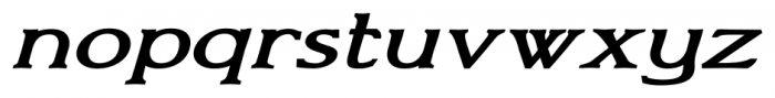 Bronzetti Expanded Expanded Bold Italic Font LOWERCASE