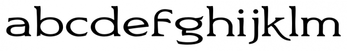 Bronzetti Expanded Expanded Regular Font LOWERCASE