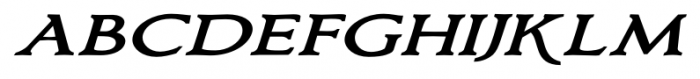 Bronzino Oblique Font LOWERCASE
