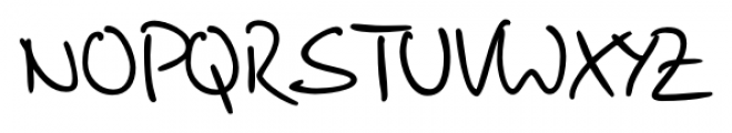 Brouet Handwriting Regular Font UPPERCASE