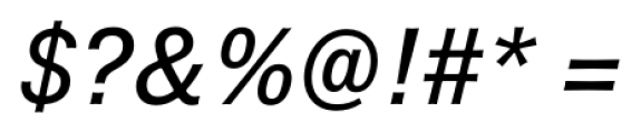 Brown Pro Medium Italic Font OTHER CHARS