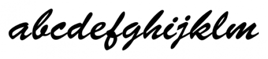 Brush Script FS Regular Font LOWERCASE