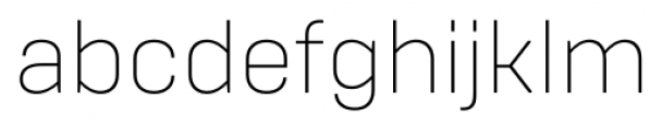 Brutal Type ExtraLight Font LOWERCASE
