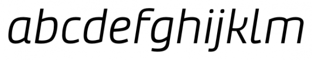 Bruum FY Light Italic Font LOWERCASE