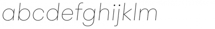 BR Hendrix Thin Italic Font LOWERCASE