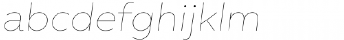 BR Nebula Hairline Italic Font LOWERCASE