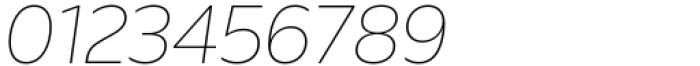 BR Nebula Thin Italic Font OTHER CHARS