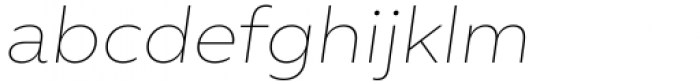 BR Nebula Thin Italic Font LOWERCASE