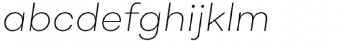 BR Shape Thin Italic Font LOWERCASE