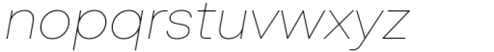 BR Sonoma Thin Italic Font LOWERCASE