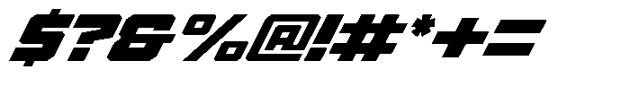 Brace Racing Font OTHER CHARS