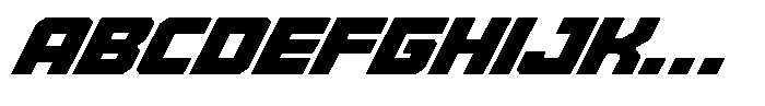 Brace Racing Font UPPERCASE