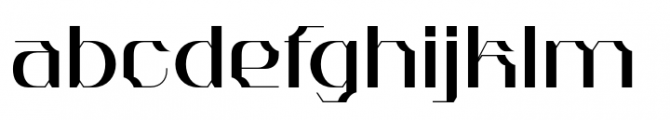 Brackout Regular Font LOWERCASE