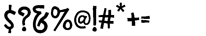 Brackoz Regular Font OTHER CHARS