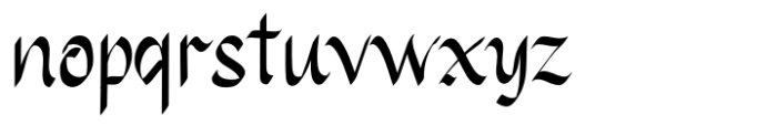 Bracy Regular Font LOWERCASE
