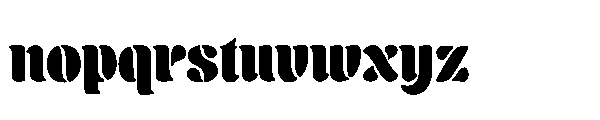 Bradent Font LOWERCASE