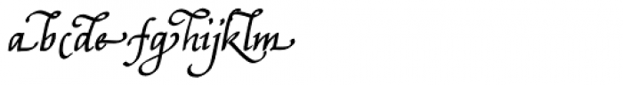 Bradley Chancery Bold Italic Font LOWERCASE