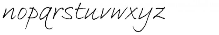 Bradley Hand Std Italic Font LOWERCASE