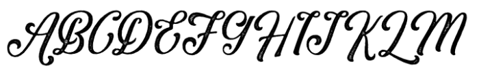 Bradleys Script Rough Font UPPERCASE
