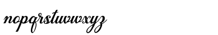 Bradleys Script Rough Font LOWERCASE