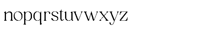 Brado Quena Light Font LOWERCASE