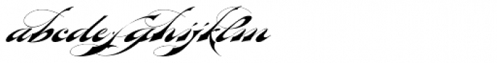 Bradstone-Parker Script Font LOWERCASE