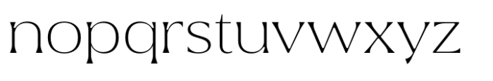 Bragton Extra Light Font LOWERCASE