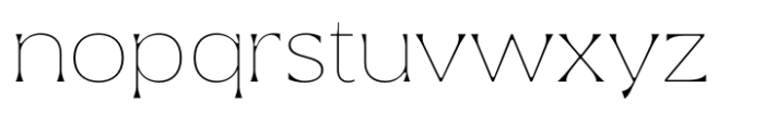 Bragton Thin Font LOWERCASE