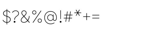 Brahma Rounded Extra Light Font OTHER CHARS