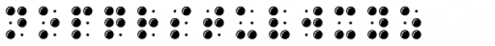 Braille Alpha Font LOWERCASE