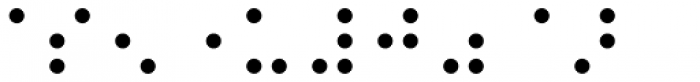 Braille EF Regular Font OTHER CHARS