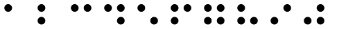 Braille EF Regular Font UPPERCASE