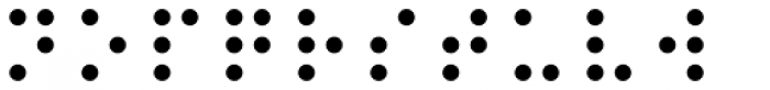 Braille EF Regular Font UPPERCASE